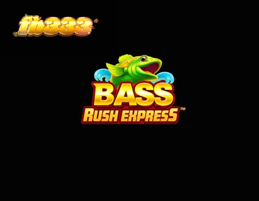 Tampilan layar permainan slot Bass Rush Express dengan tema memancing dan fitur nelayan